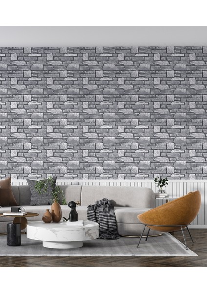 Duvar Kağıdı Eski Taş Duvar Desenli Silinebilir Tekstil Duvar Kağıdı fiyatları