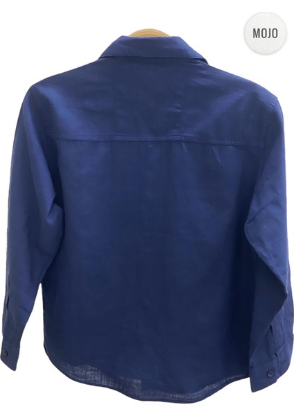 Mojo Garson Erkek Çocuk Keten Gömlek 22135 Lacivert indirimleri