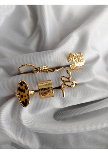 Çelik Zarif Tasarım Ayarlanabilir 7'li Yüzük fiyatları