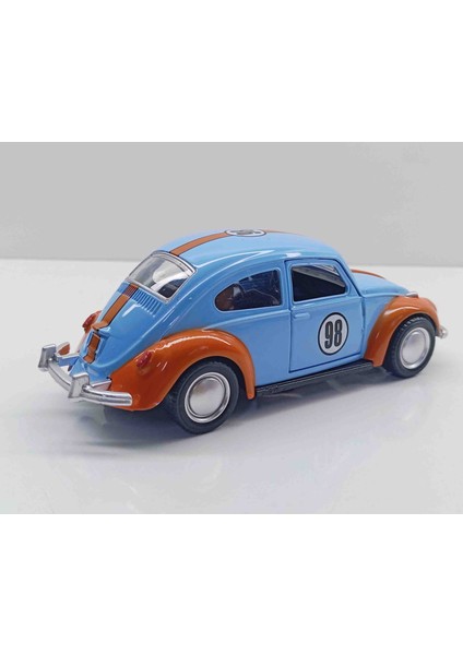 Dianomi 1:36 Ölçek Volkswagen Beetle // Çek-Bırak Metal Araba 12 cm Uzunluğunda fiyatları