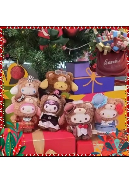 Kuromi Hello Kitty Cinnamoroll Popmart Süpriz Paket 17CM Peluş Oyuncak Çanta Carm Süs Anahtarlık 1 fiyatları