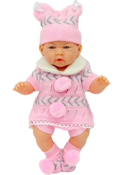 Gerçek Görünümlü Pembe Elbiseli 40 cm Dayanıklı Kolay Temizlenir Kız Çocukları Için Hediye Bebek fiyatları
