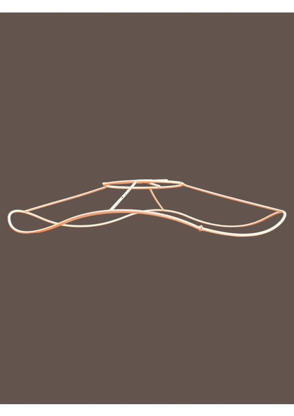 Papatya Avize Teli , Iskeleti 50X10 cm Beyaz Statik Boyalı (Duy Takımı Dahil) modelleri