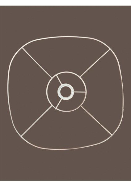 Papatya Avize Teli , Iskeleti 50X10 cm Beyaz Statik Boyalı (Duy Takımı Dahil) fırsatları