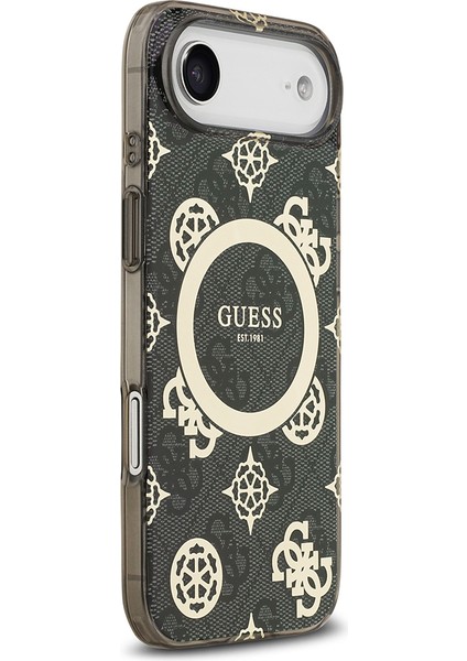 iPhone 17 Air Uyumlu Kılıf Guess Lisanslı M-Safeli Iml Peony ve 4g Desenli Klasik Logolu Kapak Siyah fırsatları