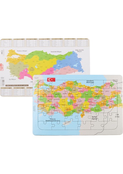 36 Parça Türkiye Haritası Yapboz modelleri