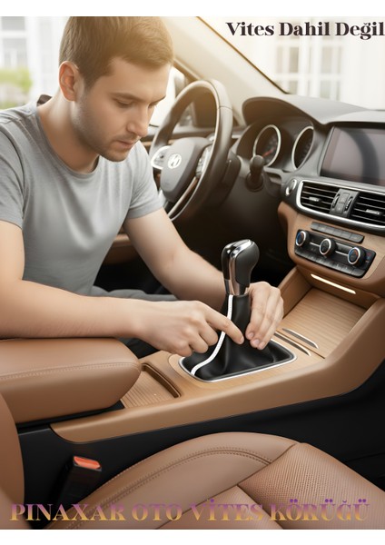 Mercedes Glk Vites Körüğü Siyah Deri Özel Yeni Tasarım Beyaz Şerit Dikiş