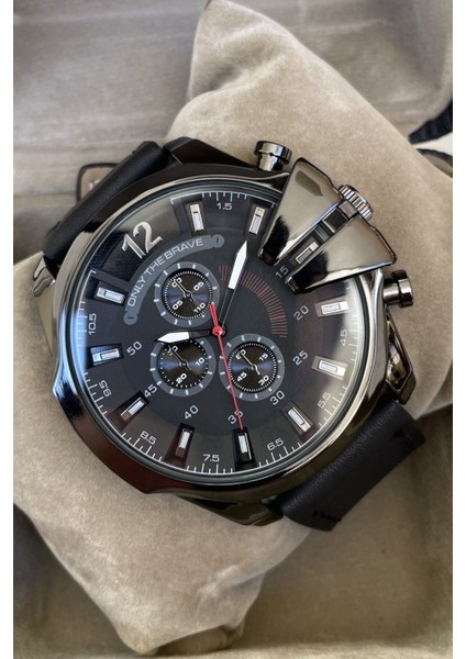 Dizel Model Deri Kordon Erkek Saati Özel Hediye Kutulu Erkek Arkadaşa Abiye Sevgiliye Hediye