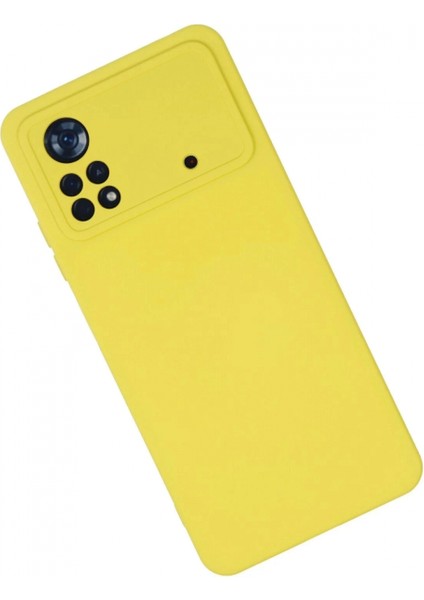 Xiaomi Poco X4 Pro 5g Kılıf Nano Içi Kadife Silikon - Sarı (K95) fiyatları