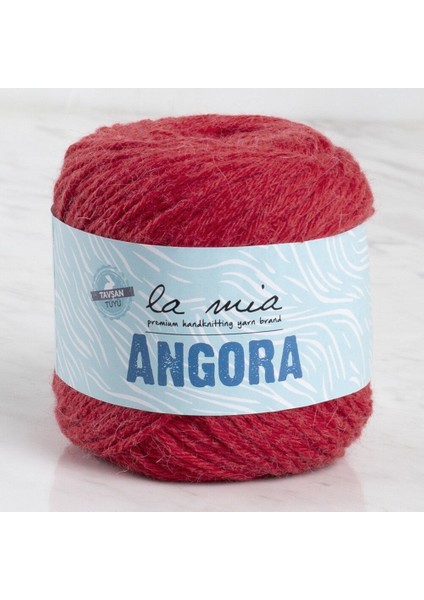 La Mia Angora 50GR Kırmızı El Örgü Ipi - L004 - 33799