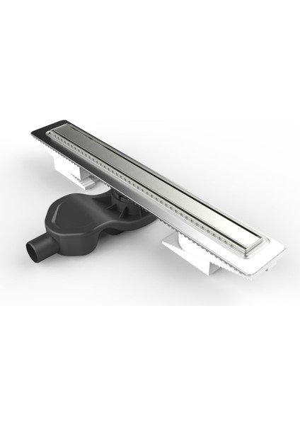 V-Flow Elegant 59980238000 Duş Kanalı, Yandan Sifon, H:60, 60 cm, DK 100, Parlak Krom