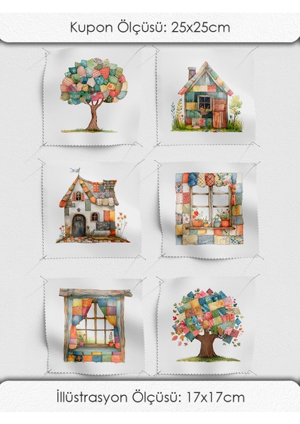 Patchwork Kumaş Seti – Dikiş ve Hobi Için %100 Pamuk Desenli Kumaş Kuponları fırsatları