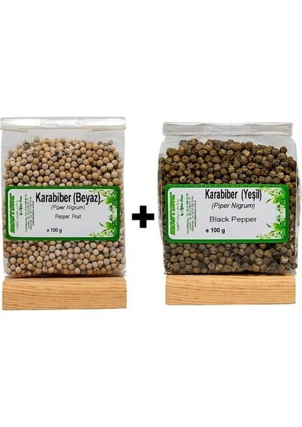 Beyaz-Yeşil Tane Karabiber 100 G 2'li