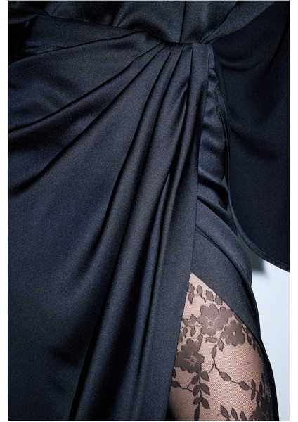 Pileli Asimetrik Etek Siyah 12745955000 fırsatları