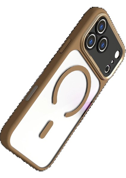 CPT05 Apple iPhone 17 Pro Hazar Magsafe Kapak - Gold modelleri