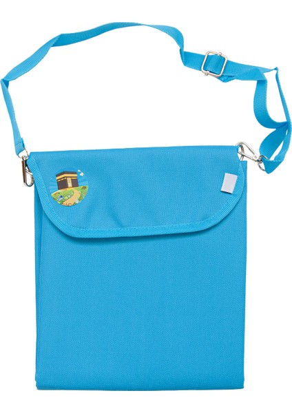 Kendinden Çantalı Katlanabilir Erkek Çocuk Seccadesi, Seyyar Askılı - Mavi modelleri