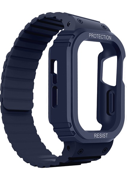 Apple Watch 7 41MM KD-142 Airbag Tasarımlı Kasa Koruyuculu Silikon Kordon modelleri