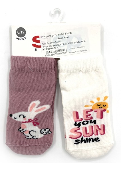 2'li Bebek Çorap 10239