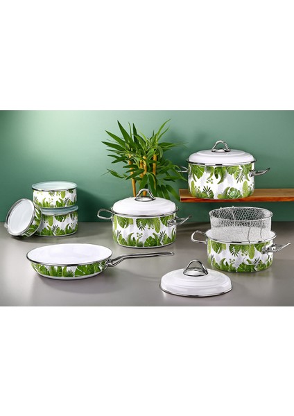 Fodis Emaye Tencere 14 Parça Bonera