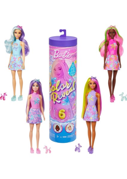 JFV58 Barbie Color Reveal Balondan Hayvan Figürleri Serisi