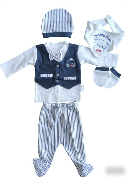 Laura Baby Erkek Bebek 5 Li Hastane Çıkışı Seti modelleri