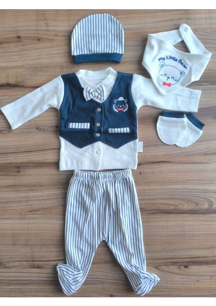 Laura Baby Erkek Bebek 5 Li Hastane Çıkışı Seti indirimleri