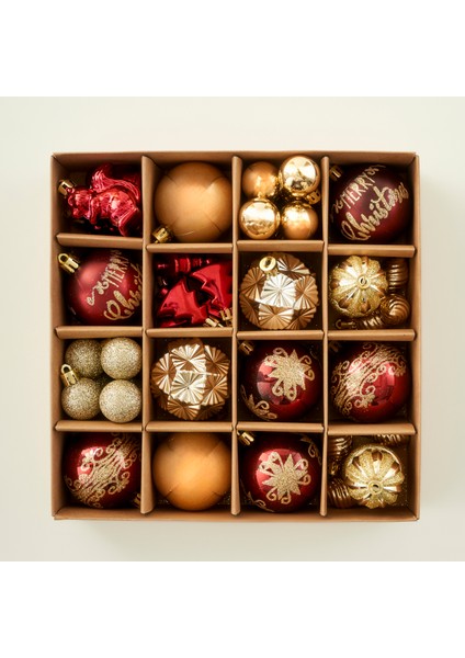 Christmas 42'li Yılbaşı Süsü (24x24x6 cm)