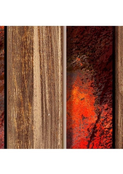 Taş ve Ahşap Lambri Desenli Isı ve Ses Yalıtımlı Sağlıklı Tekstil Duvar Kağıdı fırsatları