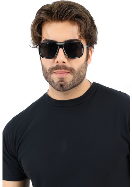 Erkek Siyah Sportif UV400 Güneş Gözlüğü WP25-35 C2 modelleri