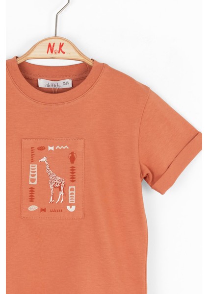 01-04 Yaş Erkek Çocuk Pantolonlu Ikili Takım - Turuncu modelleri