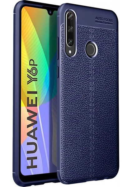 Huawei Y6P Kılıf Auto Focus Kapak - Lacivert (K95)