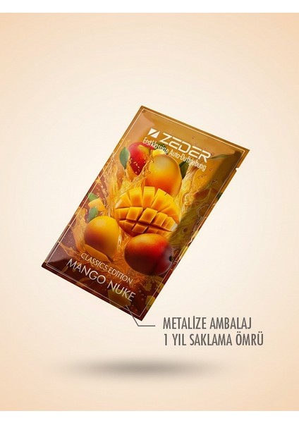 Classics Edition Ahşap Araç Kokusu Yenileme Tableti - Mango Nuke (Sadece Ahşap Tablet)