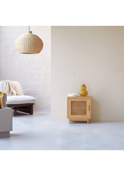 Scandi Mood Rattan Detaylı Komodin