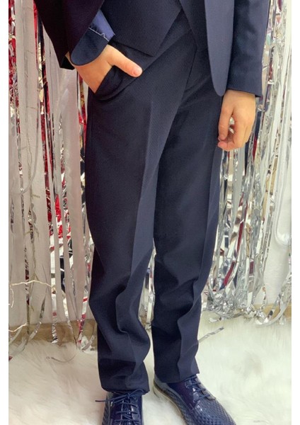 Erkek Çocuk Damatlık Klasik Takım Elbise 20304 Lacivert