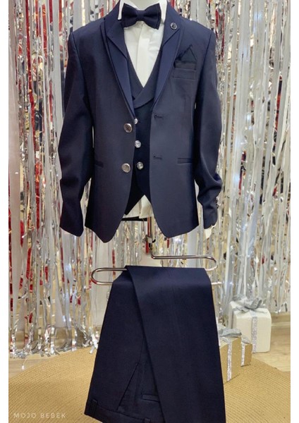 Erkek Çocuk Damatlık Klasik Takım Elbise 20304 Lacivert