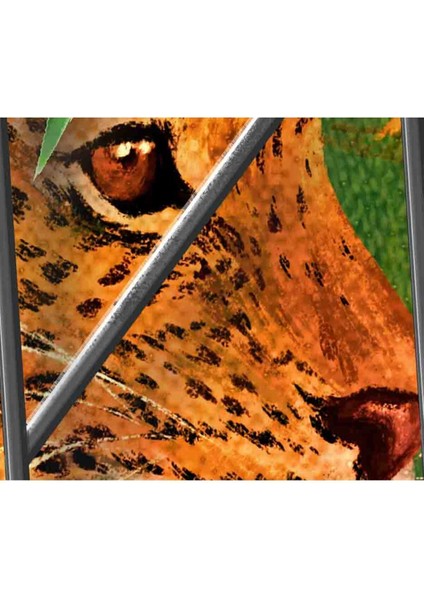 Leopar ve Taş Duvar Desenli Sağlıklı Dostu Tekstil Duvar Kağıdı fiyatları