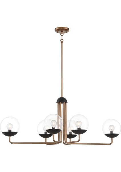 Outer Limits 6'lü Bronz Sarkıt Avize