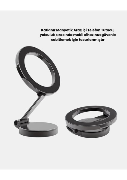 Manyetik Katlanabilir Araç Telefon Tutucu – Magsafe Uyumlu, 360° Ayarlanabilir, Güçlü Mıknatıs fırsatları
