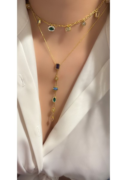 Renkli Sallantılı Zincir Choker indirimleri