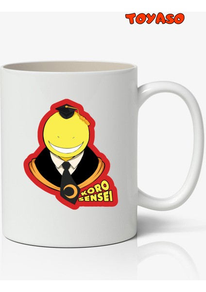 Koro Sensei Anime Kişiye Özel Temalı Beyaz Kupa Bardak Arkadaşa Sevgiliye Hediye