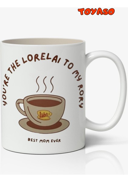 Lorelai Anneler Günü Gilmore Girls Temalı Beyaz Kupa Bardak Anneler Günühediye