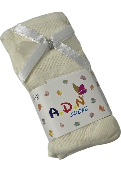 Taşlı Kurdele Aksesuarlı Külotlu Çorap