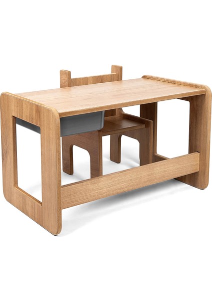 Tek Kişilik Çocuk Oyun, Aktivite ve Etkinlik Masası, Ceviz-Gri, 18MM 1.sınıf Mdf modelleri