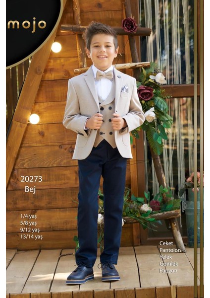 Erkek Çocuk Spor Yelekli Takım 20273 Bej fiyatları