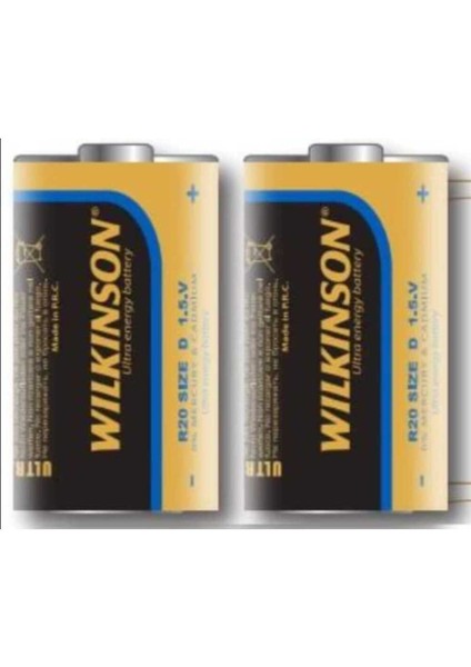 Wilkinson 2 Li Ultra Energy 1.5 Volt Pil – Uzun Ömürlü Güç