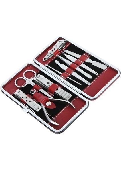 Profesyonel Çelik Manikür Pedikür Seti 10 Parça