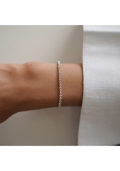 Iki Renkli Italyan Dorika Altın Bileklik