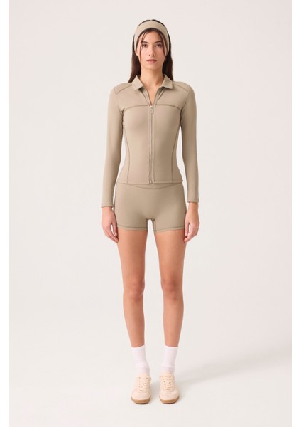 x Ece Vizon Fermuarlı Spor Ceket Collared fiyatları