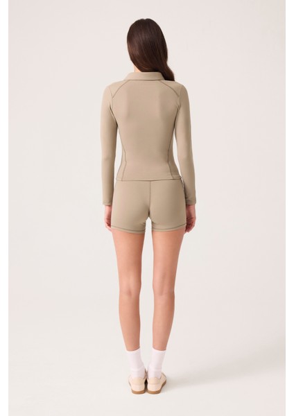 x Ece Vizon Fermuarlı Spor Ceket Collared modelleri