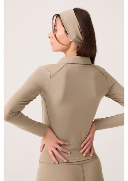 x Ece Vizon Fermuarlı Spor Ceket Collared indirimleri